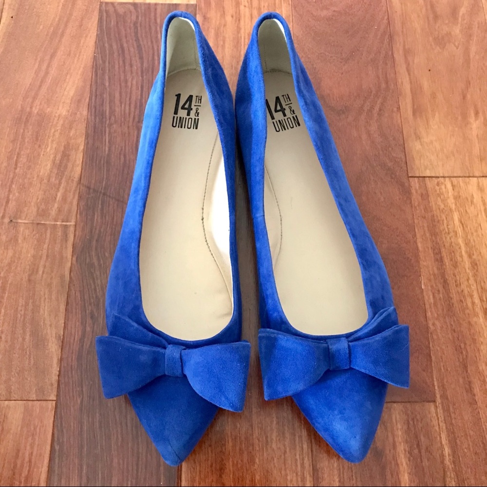 SOLD Royal Blue Suede Flats